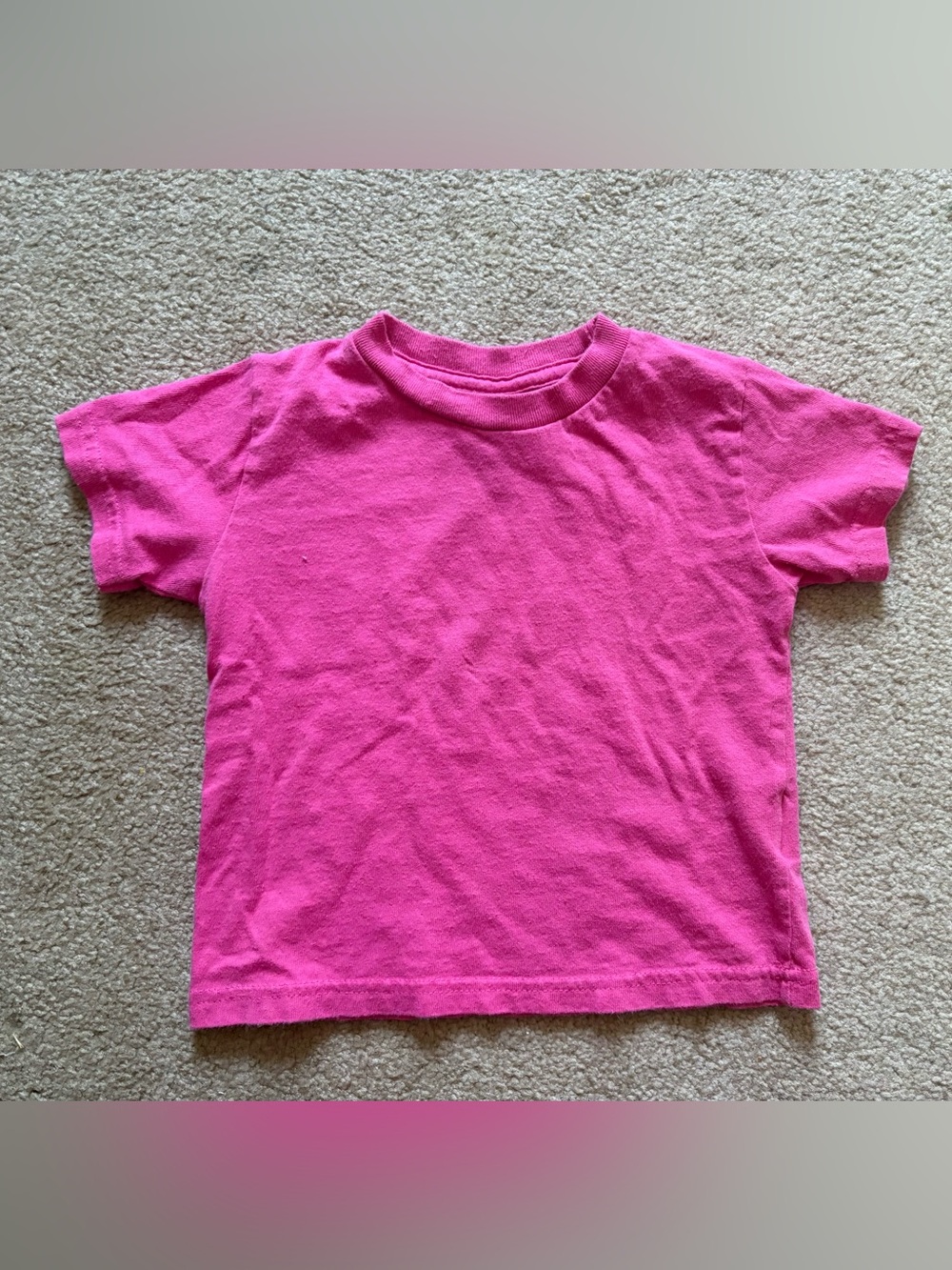 Rabbit Skins Hot Pink Short Sleeve Tee for Kids